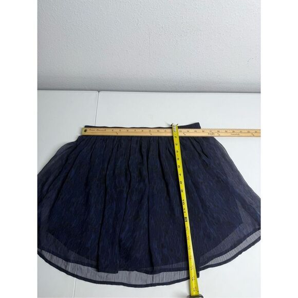 Converse One Star Party Skirt Black Blue Sheer Stretch Waist Lined Zipper Size L - Picture 4 of 8